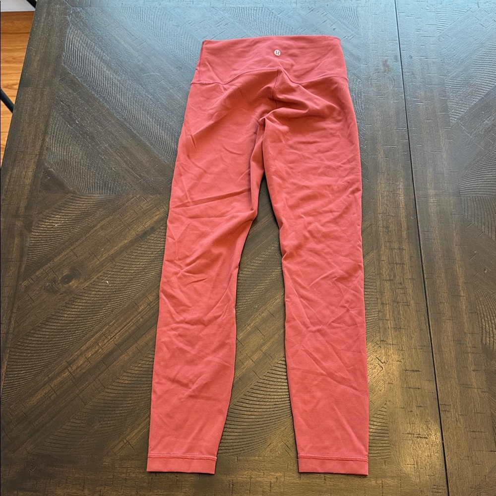 Lululemon 25” Rust/Pastel Magenta Leggings - Size 6